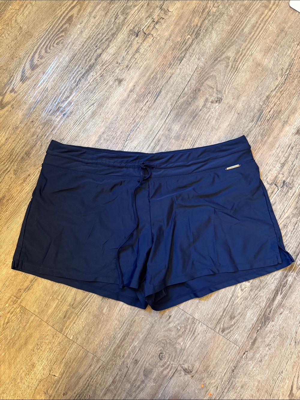 ZeroXposur Navy Blue Women’s Swim Coverup Shorts